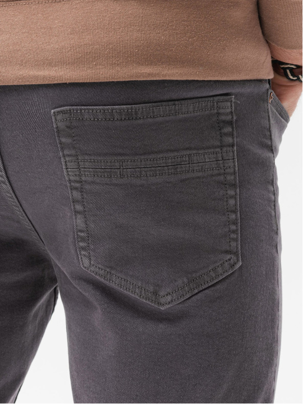 Ombre Clothing Tmavě šedé pánské džíny Ombre Clothing P1058