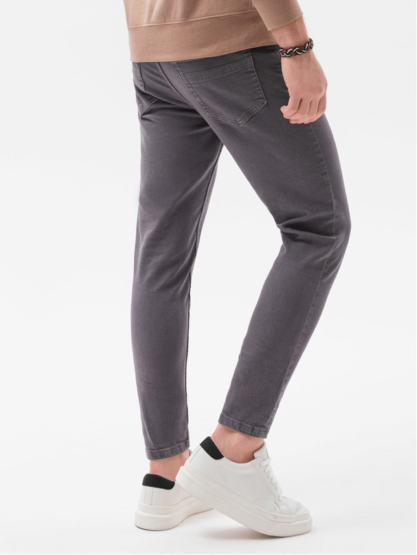 Ombre Clothing Tmavě šedé pánské džíny Ombre Clothing P1058