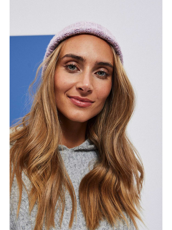 Moodo Světle růžová dámská čepice Moodo