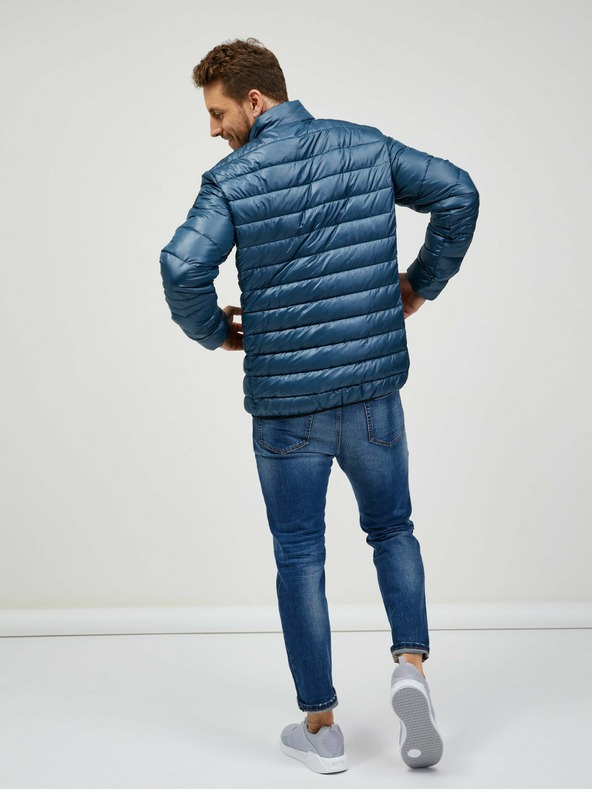 Sam 73 Tmavě modrá pánská prošívaná bunda SAM 73 Otto