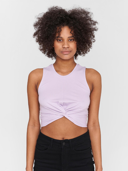 Noisy May Fialový crop top Noisy May Twiggi