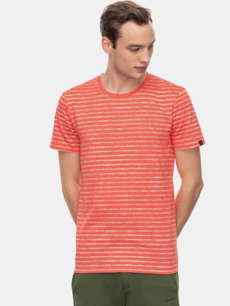 Ragwear Červené pánské pruhované tričko Ragwear Steef