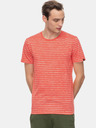 Ragwear Červené pánské pruhované tričko Ragwear Steef