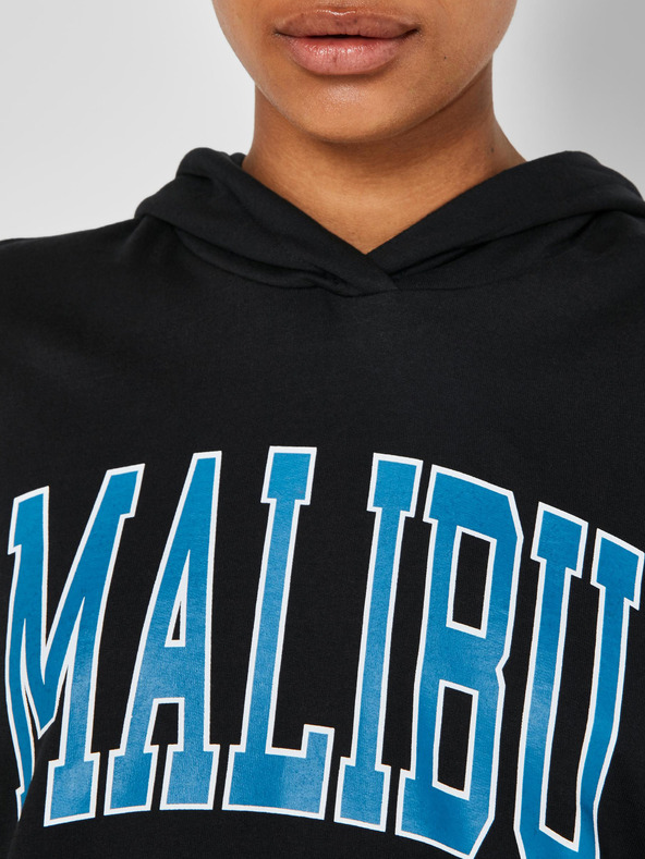 Noisy May Černá mikina s kapucí Noisy May Fame