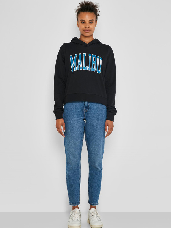 Noisy May Černá mikina s kapucí Noisy May Fame