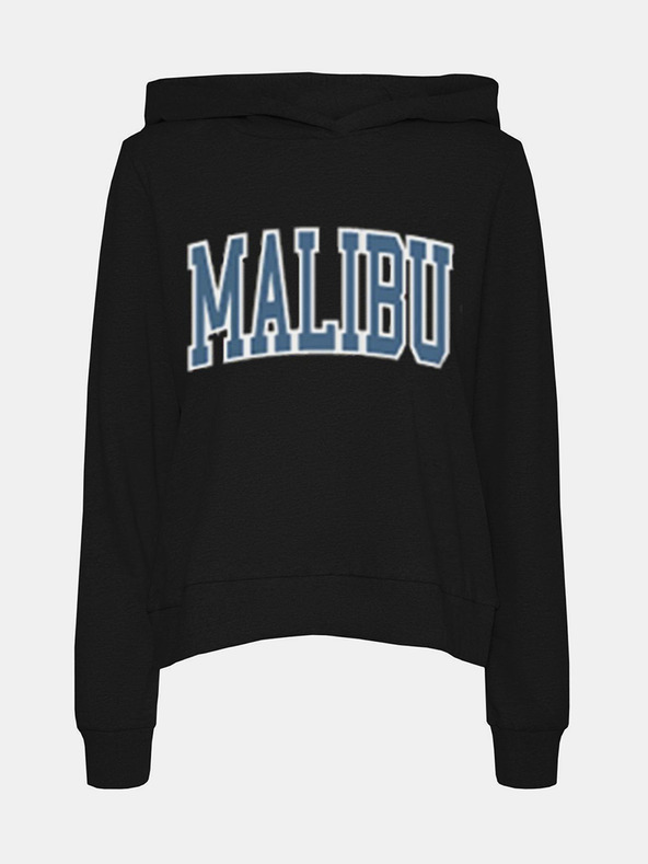 Noisy May Černá mikina s kapucí Noisy May Fame