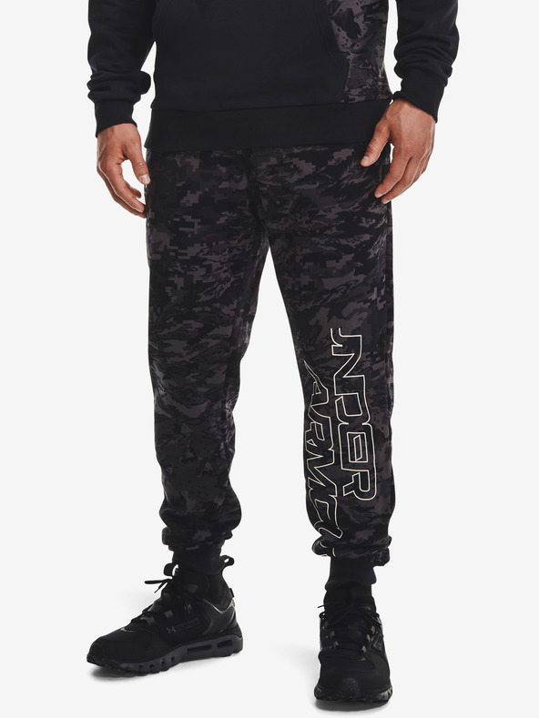 Under Armour Pánské tepláky Under Armour RIVAL FLC CAMO SCRIPT JGR