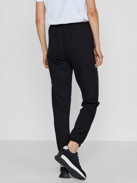 DKNY Černé dámské straight fit kalhoty s pruhy DKNY
