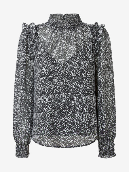 Pepe Jeans Bílo-černá dámská vzorovaná halenka Pepe Jeans Anais