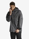 Reebok Tmavě šedá pánská žíhaná bunda s kapucí Reebok DMX HD SHELL MID JK