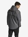 Reebok Tmavě šedá pánská žíhaná bunda s kapucí Reebok DMX HD SHELL MID JK