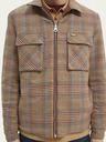 Scotch & Soda Hnědo-béžová pánská oboustraná bunda Scotch & Soda