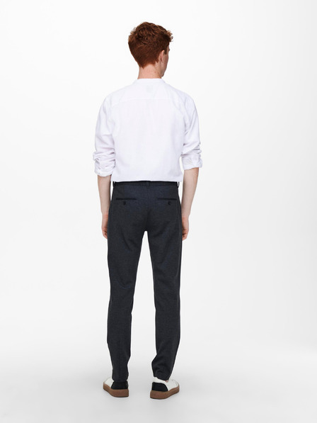 ONLY & SONS Tmavě modré pánské chino kalhoty ONLY & SONS Mark