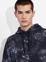 Armani Exchange Tmavě modrá pánská vzorovaná mikina s kapucí Armani Exchange