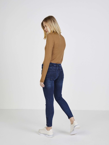 Pepe Jeans Tmavě modré skinny fit džíny Pepe Jeans Lola Zip
