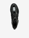 Steve Madden Černé dámské lesklé kotníkové boty s ozdobnými detaily Steve Madden Hoofy