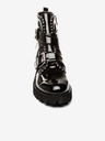 Steve Madden Černé dámské lesklé kotníkové boty s ozdobnými detaily Steve Madden Hoofy