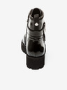 Steve Madden Černé dámské lesklé kotníkové boty s ozdobnými detaily Steve Madden Hoofy