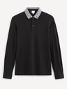Celio Černé polo triko Celio Sessicoml