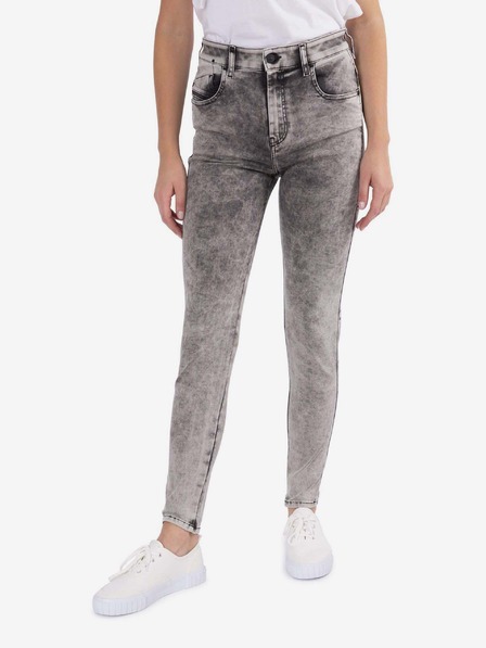Diesel Šedé dámské zkrácené skinny fit džíny Diesel Slandy