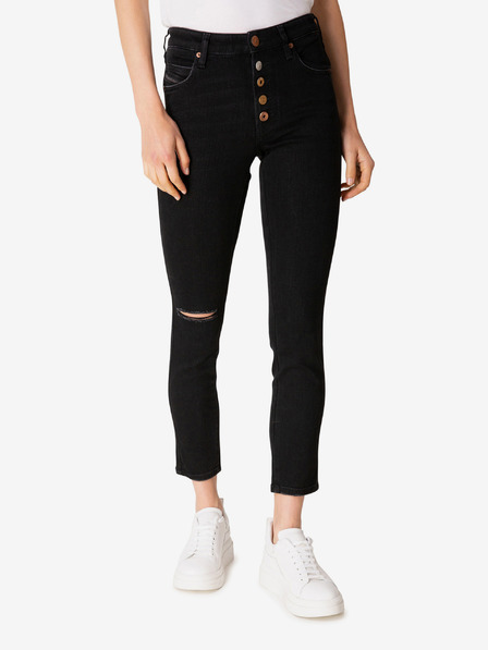Diesel Tmavě modré dámské zkrácené slim fit džíny Diesel Babhila-B