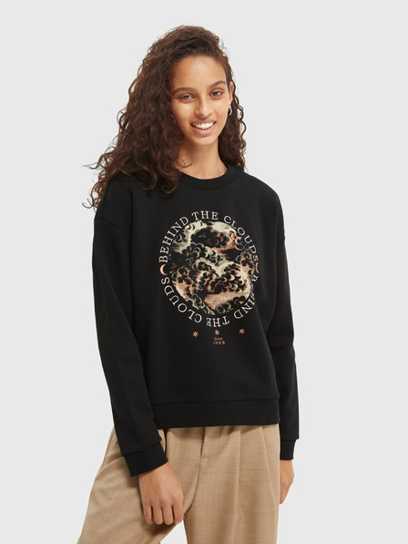 Scotch & Soda Černá dámská mikina s potiskem Scotch & Soda