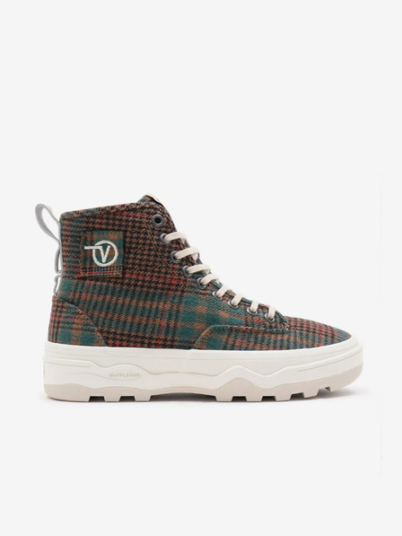 Vans Hnědé kostkované tenisky na platformě Vans