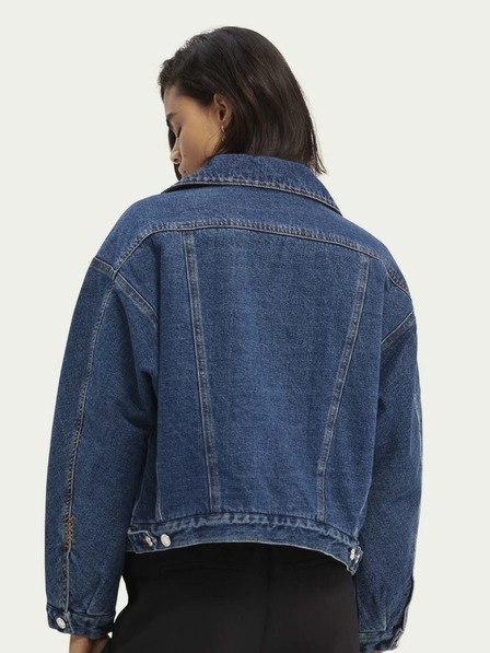 Scotch & Soda Modrá dámská džínová bunda Scotch & Soda