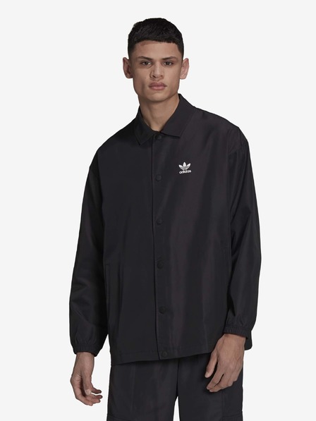 adidas Originals Černá pánská  košilová lehká bunda adidas Originals Coach Jacket
