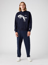 Wrangler Černá unisex vzorovaná mikina s kapucí Wrangler