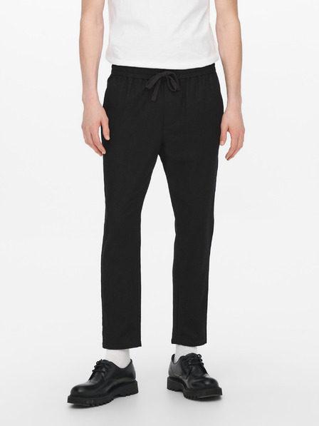 ONLY & SONS Černé kalhoty ONLY & SONS Linus