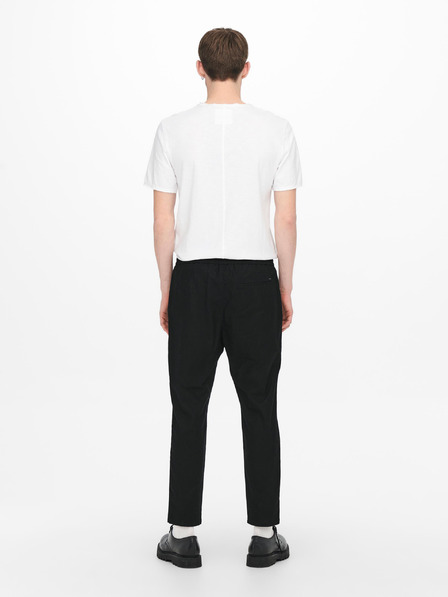 ONLY & SONS Černé kalhoty ONLY & SONS Linus