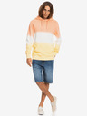 Quiksilver Bílo-oranžová pánská mikina s kapucí Quiksilver