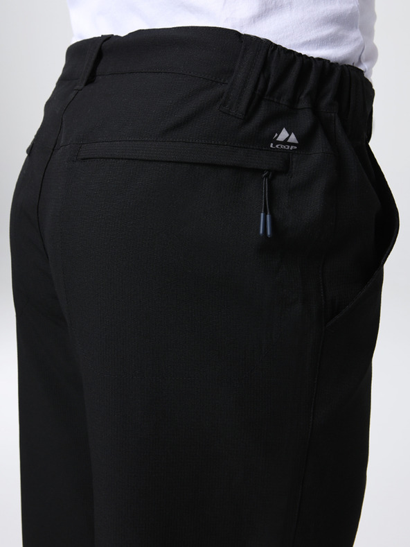 Loap Černé pánské sportovní tříčtvrteční kalhoty LOAP Uzis