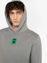 Puma Šedá pánská mikina s kapucí Puma x MINECRAFT