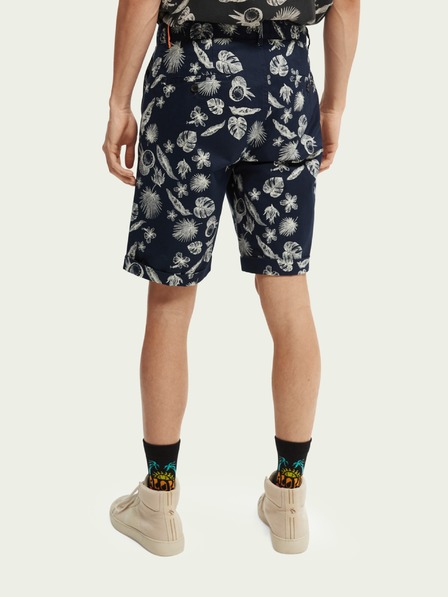Scotch & Soda Tmavě modré pánské vzorované kraťasy Scotch & Soda