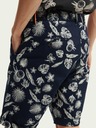Scotch & Soda Tmavě modré pánské vzorované kraťasy Scotch & Soda