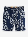 Scotch & Soda Tmavě modré pánské vzorované kraťasy Scotch & Soda