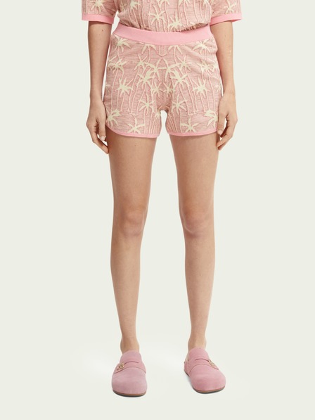 Scotch & Soda Starorůžové dámské vzorované kraťasy Scotch & Soda