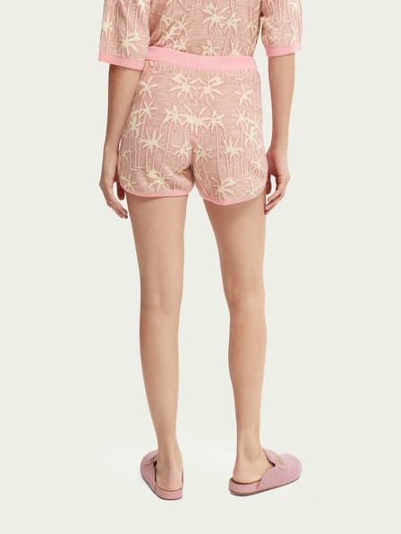 Scotch & Soda Starorůžové dámské vzorované kraťasy Scotch & Soda