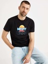 Celio Černé pánské tričko Celio Atenight