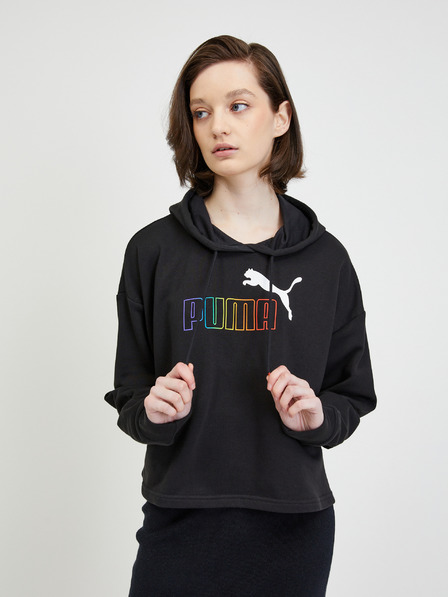 Puma Černá dámská mikina s kapucí Puma Rainbow
