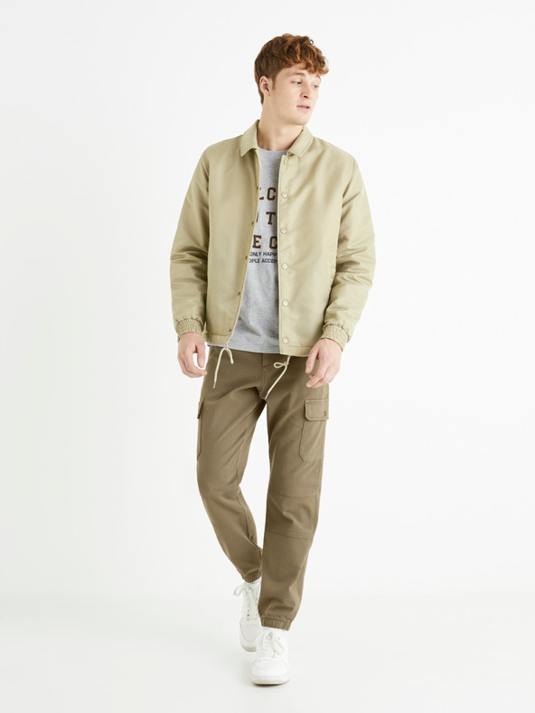 Celio Světle zelená pánská bunda Celio