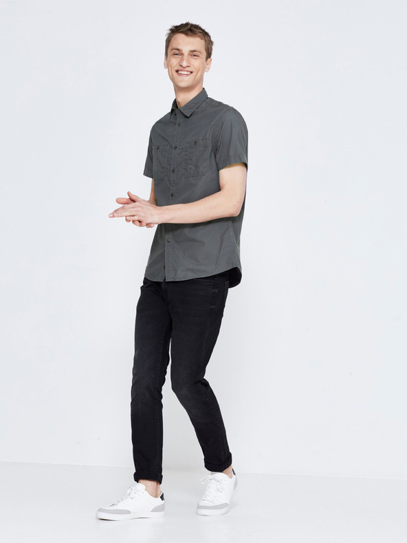 Celio Šedá pánská košile Celio Garbis