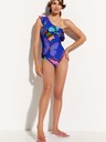 Desigual Modré dámské vzorované jednodílné plavky Desigual Ariel