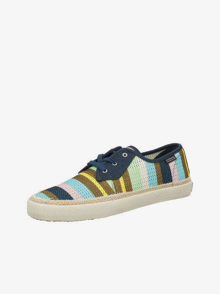 Scotch & Soda Béžovo-modré pánské pruhované tenisky Scotch & Soda Izomi