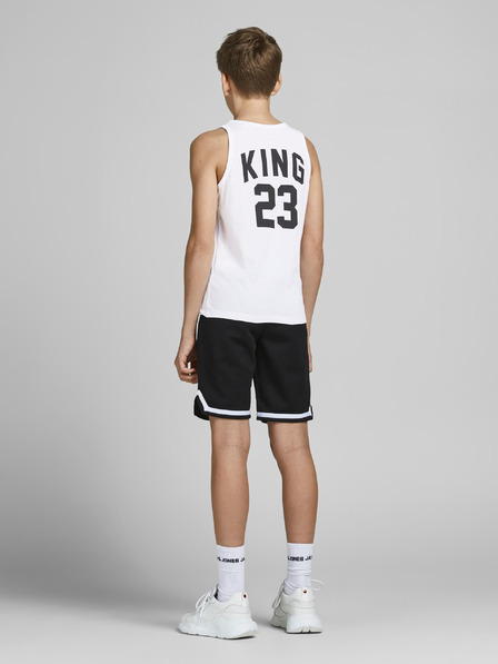 Jack & Jones Bílé klučičí tílko s potiskem Jack & Jones Legends