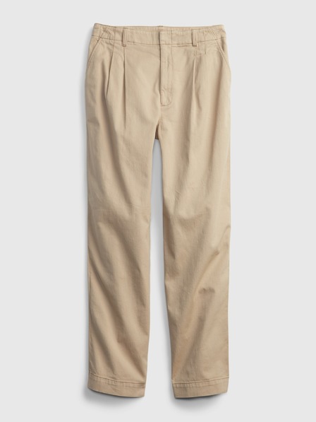 GAP Dětské skládané khaki kalhoty GAP