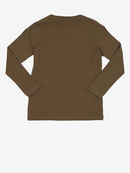 name it Khaki holčičí tričko s potiskem name it Ozem