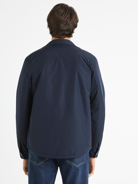 Celio Tmavě modrá pánská bunda s kapsami Celio Bushirtnyl